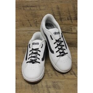 Vans Giulietta Women's Vintage Y2K‎ White Leather Lace Up Sneakers Size 10